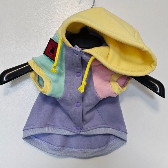 Teddy Fresh Pet Hoodie Pastel Colorblock Size 2XL - 2021 2nd Edition - Picture 2 of 13